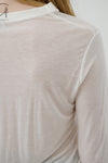 BASERANGE Classic Bamboo Fiber Bamboo Cotton Long Sleeve T-Shirt Series Collection Round Neck Bottoming Shirt France BAS-TOLS-BL-000-UNDYED